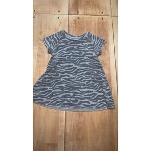 Grayson Mini Girls Zebra Print Short Sleeve Dress Size 2T